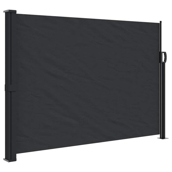 Markiza Boczna Tarasowa Balkonowa Czarna Zwijana Ogrodowa 140x300 cm 947274