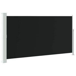 Markiza Boczna Tarasowa Balkonowa Czarna Zwijana Ogrodowa 160 x 300 cm 934552 Markiza Boczna Tarasowa Balkonowa Czarna Zwijana Ogrodowa 160 x 300 cm 934552