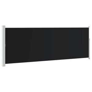 Markiza Boczna Tarasowa Balkonowa Czarna Zwijana Ogrodowa 160 x 500 cm 947663 Markiza Boczna Tarasowa Balkonowa Czarna Zwijana Ogrodowa 160 x 500 cm 947663