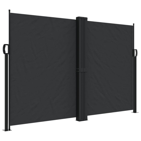 Markiza Boczna Tarasowa Balkonowa Czarna Zwijana Ogrodowa 160 x 600 cm 947760