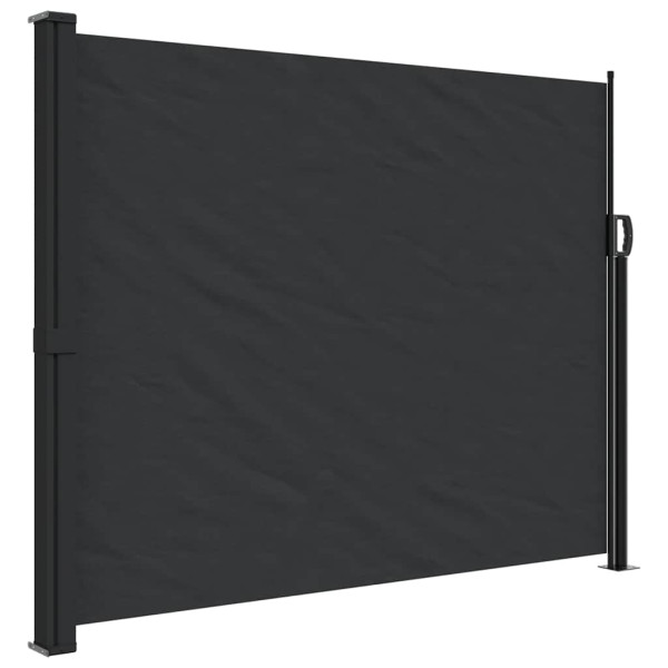 Markiza Boczna Tarasowa Balkonowa Czarna Zwijana Ogrodowa 160x300 cm 947545