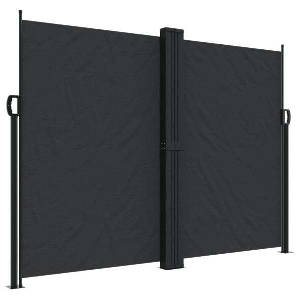 Markiza Boczna Tarasowa Balkonowa Czarna Zwijana Ogrodowa 180 x 1000 cm 947529