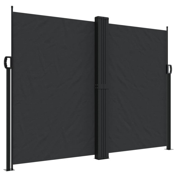 Markiza Boczna Tarasowa Balkonowa Czarna Zwijana Ogrodowa 180 x 1200 cm 934631
