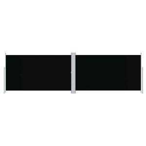 Markiza Boczna Tarasowa Balkonowa Czarna Zwijana Ogrodowa 180 x 600 cm 947766 Markiza Boczna Tarasowa Balkonowa Czarna Zwijana Ogrodowa 180 x 600 cm 947766