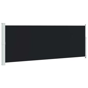 Markiza Boczna Tarasowa Balkonowa Czarna Zwijana Ogrodowa 180×500 cm 934894 Markiza Boczna Tarasowa Balkonowa Czarna Zwijana Ogrodowa 180×500 cm 934894