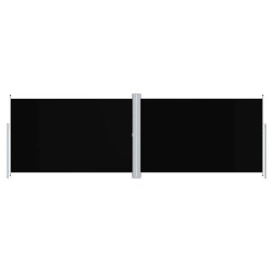 Markiza Boczna Tarasowa Balkonowa Czarna Zwijana Ogrodowa 200 x 600 cm 947323 Markiza Boczna Tarasowa Balkonowa Czarna Zwijana Ogrodowa 200 x 600 cm 947323