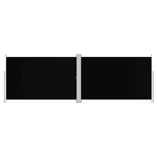Markiza Boczna Tarasowa Balkonowa Czarna Zwijana Ogrodowa 200 x 600 cm 947323