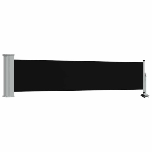 Markiza Boczna Tarasowa Balkonowa Czarna Zwijana Ogrodowa 60 x 300 cm 935165