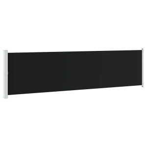 Markiza Boczna Tarasowa Balkonowa Czarna Zwijana Ogrodowa 600 x 160 cm 934680 Markiza Boczna Tarasowa Balkonowa Czarna Zwijana Ogrodowa 600 x 160 cm 934680