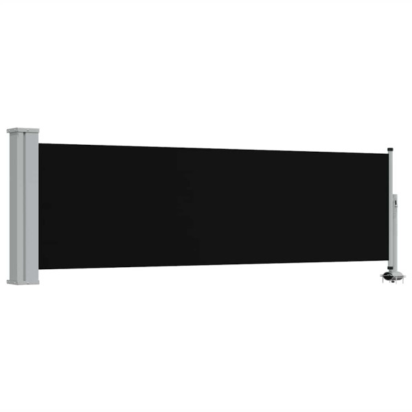 Markiza Boczna Tarasowa Balkonowa Czarna Zwijana Ogrodowa 80 x 300 cm 935224