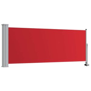 Markiza Boczna Tarasowa Balkonowa Czerwona Zwijana Ogrodowa 100 x 300 cm 935278 Markiza Boczna Tarasowa Balkonowa Czerwona Zwijana Ogrodowa 100 x 300 cm 935278