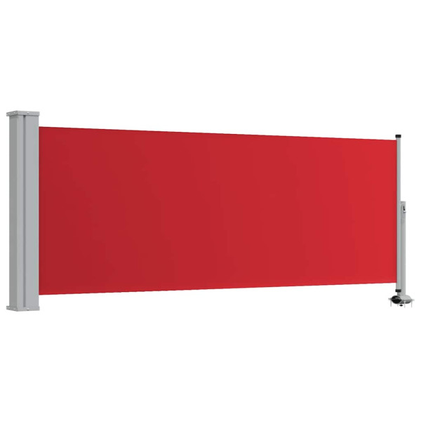 Markiza Boczna Tarasowa Balkonowa Czerwona Zwijana Ogrodowa 100 x 300 cm 935278