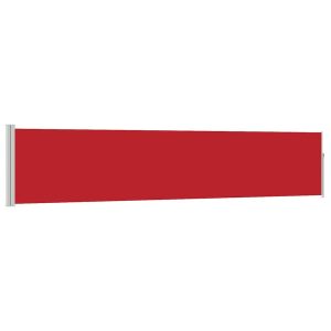 Markiza Boczna Tarasowa Balkonowa Czerwona Zwijana Ogrodowa 100 x 500 cm 934638 Markiza Boczna Tarasowa Balkonowa Czerwona Zwijana Ogrodowa 100 x 500 cm 934638