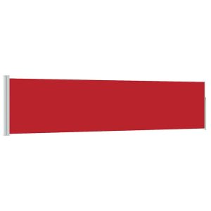 Markiza Boczna Tarasowa Balkonowa Czerwona Zwijana Ogrodowa 120 x 500 cm 934573