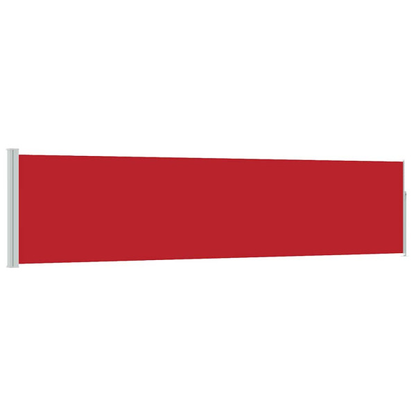 Markiza Boczna Tarasowa Balkonowa Czerwona Zwijana Ogrodowa 120 x 500 cm 934573