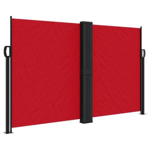 Markiza Boczna Tarasowa Balkonowa Czerwona Zwijana Ogrodowa 140 x 1000 cm 947425