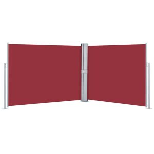 Markiza Boczna Tarasowa Balkonowa Czerwona Zwijana Ogrodowa 140 x 1000 cm 947356