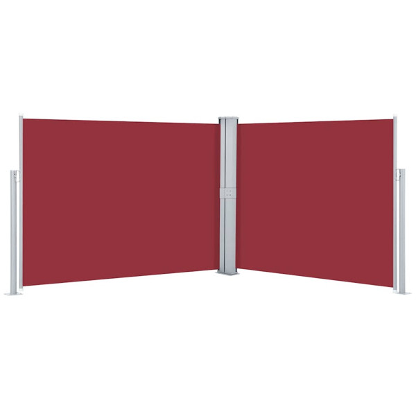 Markiza Boczna Tarasowa Balkonowa Czerwona Zwijana Ogrodowa 140 x 1000 cm 947356