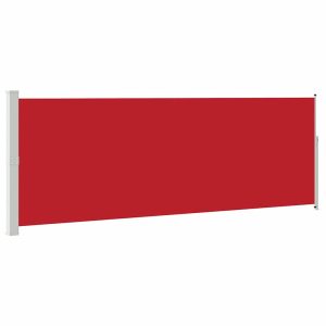 Markiza Boczna Tarasowa Balkonowa Czerwona Zwijana Ogrodowa 160 x 500 cm 934827 Markiza Boczna Tarasowa Balkonowa Czerwona Zwijana Ogrodowa 160 x 500 cm 934827