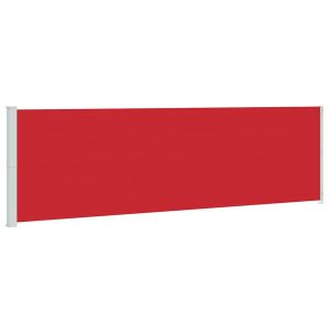 Markiza Boczna Tarasowa Balkonowa Czerwona Zwijana Ogrodowa 180 x 600 cm 934772 Markiza Boczna Tarasowa Balkonowa Czerwona Zwijana Ogrodowa 180 x 600 cm 934772
