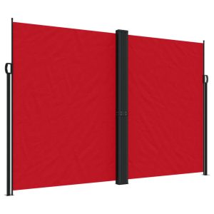 Markiza Boczna Tarasowa Balkonowa Czerwona Zwijana Ogrodowa 220 x 1200 cm 947672 Markiza Boczna Tarasowa Balkonowa Czerwona Zwijana Ogrodowa 220 x 1200 cm 947672