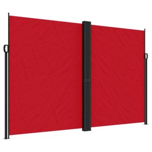 Markiza Boczna Tarasowa Balkonowa Czerwona Zwijana Ogrodowa 220×600 cm 934740 Markiza Boczna Tarasowa Balkonowa Czerwona Zwijana Ogrodowa 220×600 cm 934740