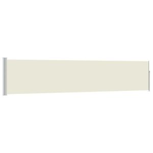 Markiza Boczna Tarasowa Balkonowa Kremowa Zwijana Ogrodowa 100 x 500 cm 934840 Markiza Boczna Tarasowa Balkonowa Kremowa Zwijana Ogrodowa 100 x 500 cm 934840