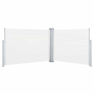Markiza Boczna Tarasowa Balkonowa Kremowa Zwijana Ogrodowa 120 x 1000 cm 947741 Markiza Boczna Tarasowa Balkonowa Kremowa Zwijana Ogrodowa 120 x 1000 cm 947741
