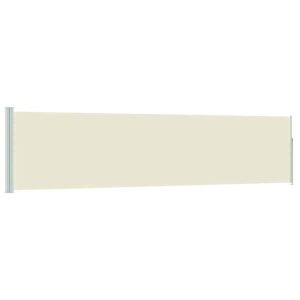 Markiza Boczna Tarasowa Balkonowa Kremowa Zwijana Ogrodowa 120 x 500 cm 934762 Markiza Boczna Tarasowa Balkonowa Kremowa Zwijana Ogrodowa 120 x 500 cm 934762