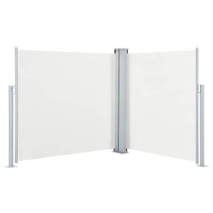Markiza Boczna Tarasowa Balkonowa Kremowa Zwijana Ogrodowa 120 x 600 cm 947711 Markiza Boczna Tarasowa Balkonowa Kremowa Zwijana Ogrodowa 120 x 600 cm 947711