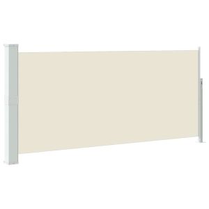 Markiza Boczna Tarasowa Balkonowa Kremowa Zwijana Ogrodowa 140 x 300 cm 934739 Markiza Boczna Tarasowa Balkonowa Kremowa Zwijana Ogrodowa 140 x 300 cm 934739