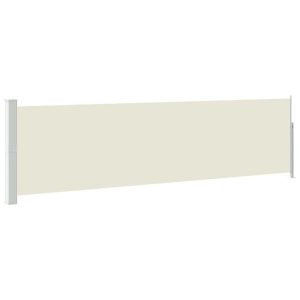Markiza Boczna Tarasowa Balkonowa Kremowa Zwijana Ogrodowa 140 x 500 cm 934738 Markiza Boczna Tarasowa Balkonowa Kremowa Zwijana Ogrodowa 140 x 500 cm 934738