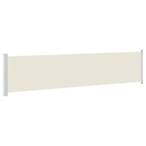 Markiza Boczna Tarasowa Balkonowa Kremowa Zwijana Ogrodowa 140 x 600 cm 934870 Markiza Boczna Tarasowa Balkonowa Kremowa Zwijana Ogrodowa 140 x 600 cm 934870