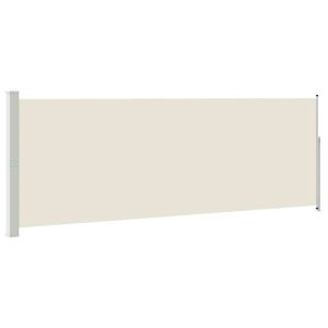 Markiza Boczna Tarasowa Balkonowa Kremowa Zwijana Ogrodowa 160 x 500 cm 947524 Markiza Boczna Tarasowa Balkonowa Kremowa Zwijana Ogrodowa 160 x 500 cm 947524