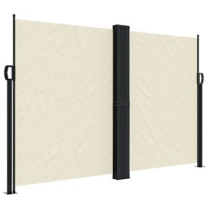 Markiza Boczna Tarasowa Balkonowa Kremowa Zwijana Ogrodowa 160 x 600 cm 947702 Markiza Boczna Tarasowa Balkonowa Kremowa Zwijana Ogrodowa 160 x 600 cm 947702