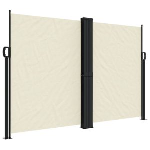 Markiza Boczna Tarasowa Balkonowa Kremowa Zwijana Ogrodowa 160×1200 cm 934864 Markiza Boczna Tarasowa Balkonowa Kremowa Zwijana Ogrodowa 160×1200 cm 934864