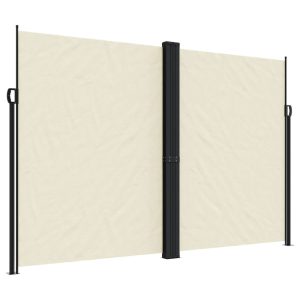 Markiza Boczna Tarasowa Balkonowa Kremowa Zwijana Ogrodowa 220×1000 cm 947389 Markiza Boczna Tarasowa Balkonowa Kremowa Zwijana Ogrodowa 220×1000 cm 947389