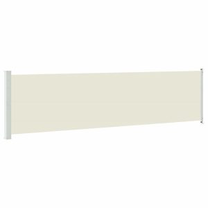 Markiza Boczna Tarasowa Balkonowa Kremowa Zwijana Ogrodowa 600 x 160 cm 934868 Markiza Boczna Tarasowa Balkonowa Kremowa Zwijana Ogrodowa 600 x 160 cm 934868