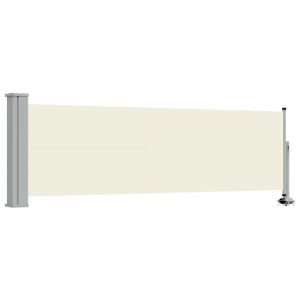 Markiza Boczna Tarasowa Balkonowa Kremowa Zwijana Ogrodowa 80 x 300 cm 935249 Markiza Boczna Tarasowa Balkonowa Kremowa Zwijana Ogrodowa 80 x 300 cm 935249