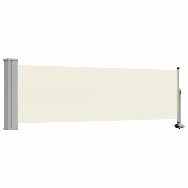 Markiza Boczna Tarasowa Balkonowa Kremowa Zwijana Ogrodowa 80 x 300 cm 935249