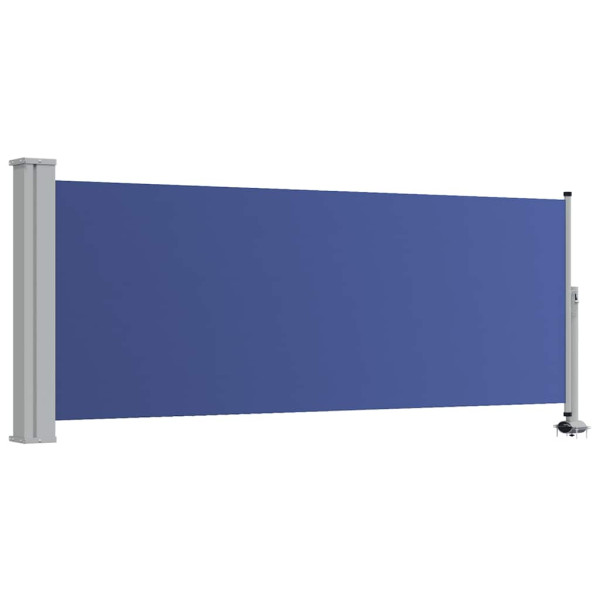 Markiza Boczna Tarasowa Balkonowa Niebieska Zwijana Ogrodowa 100 x 300 cm 935199