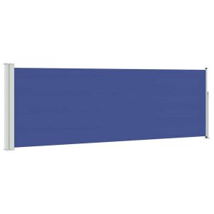 Markiza Boczna Tarasowa Balkonowa Niebieska Zwijana Ogrodowa 100 x 300 cm 934695 Markiza Boczna Tarasowa Balkonowa Niebieska Zwijana Ogrodowa 100 x 300 cm 934695