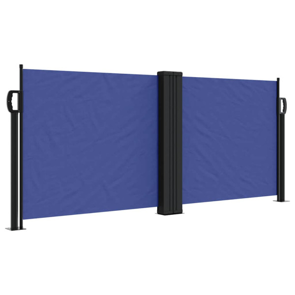 Markiza Boczna Tarasowa Balkonowa Niebieska Zwijana Ogrodowa 100 x 600 cm 934569