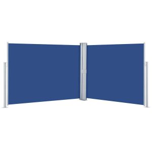 Markiza Boczna Tarasowa Balkonowa Niebieska Zwijana Ogrodowa 140 x 1000 cm 947332 Markiza Boczna Tarasowa Balkonowa Niebieska Zwijana Ogrodowa 140 x 1000 cm 947332