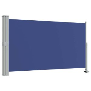 Markiza Boczna Tarasowa Balkonowa Niebieska Zwijana Ogrodowa 140 x 300 cm 935262 Markiza Boczna Tarasowa Balkonowa Niebieska Zwijana Ogrodowa 140 x 300 cm 935262