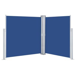 Markiza Boczna Tarasowa Balkonowa Niebieska Zwijana Ogrodowa 140 x 600 cm 947797 Markiza Boczna Tarasowa Balkonowa Niebieska Zwijana Ogrodowa 140 x 600 cm 947797