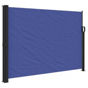 Markiza Boczna Tarasowa Balkonowa Niebieska Zwijana Ogrodowa 140 x 600 cm 934705 Markiza Boczna Tarasowa Balkonowa Niebieska Zwijana Ogrodowa 140 x 600 cm 934705