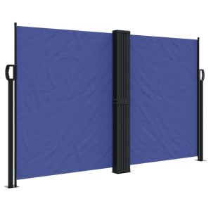 Markiza Boczna Tarasowa Balkonowa Niebieska Zwijana Ogrodowa 140×1200 cm 947608 Markiza Boczna Tarasowa Balkonowa Niebieska Zwijana Ogrodowa 140×1200 cm 947608