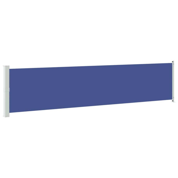 Markiza Boczna Tarasowa Balkonowa Niebieska Zwijana Ogrodowa 140x600 cm 934890