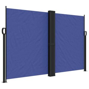 Markiza Boczna Tarasowa Balkonowa Niebieska Zwijana Ogrodowa 160×1200 cm 947733 Markiza Boczna Tarasowa Balkonowa Niebieska Zwijana Ogrodowa 160×1200 cm 947733